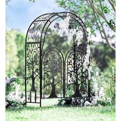 婚庆庭院外铁艺栅HT-K0255装门栏拱门花架爬藤架子室欧式饰厅花架