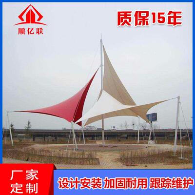 业承商业设膜接01结膜构施结构景观棚遮阳雨棚