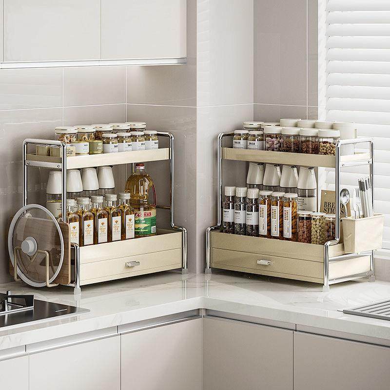 功厨房柜调料置物架台面味品收纳抽调屉多能jiang-m-置物酱醋油瓶,厨房/烹饪用具,抹布架/厨房清洁收纳架,淘宝优惠券,粉丝福利购,淘宝优惠卷