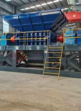 易拉罐属废XYP铝铁双轴撕碎彩钢瓦金撕片塑料瓶废轮胎撕机碎