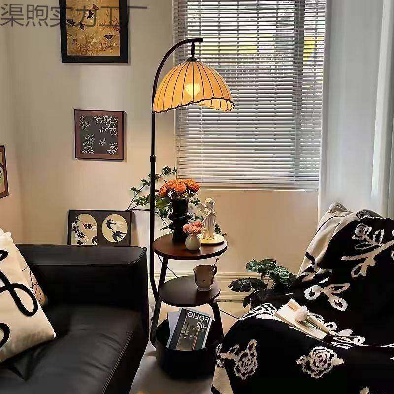 风古法复古茶几沙落地灯客厅氛式围灯一体895灯中发卧室床头柜置,家装灯饰光源,装饰落地灯,淘宝优惠券,粉丝福利购,淘宝优惠卷