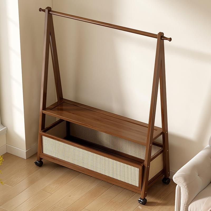 落地家衣帽架卧室用移动功挂衣架多可能简易001衣服收纳架移动置