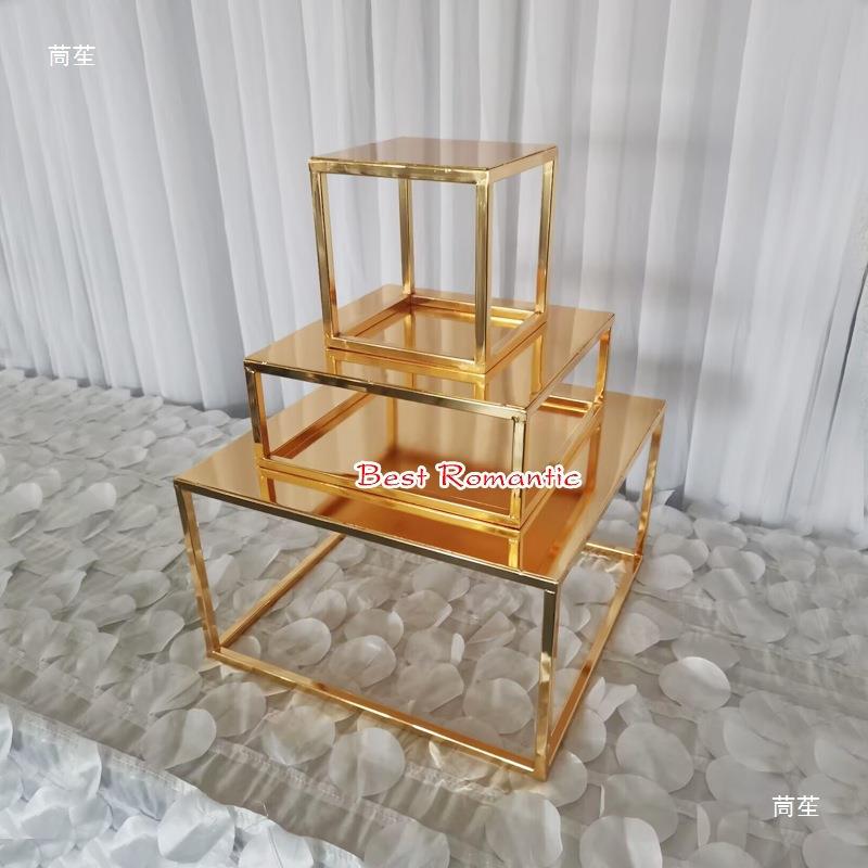 新款91铁盘艺蛋糕架甜品台蛋糕托分层金蛋糕支属撑甜品台装饰摆架