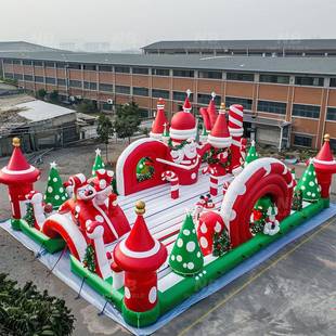 户外型充气城堡商大游乐园儿EHO童水上乐业滑梯蹦床组合城园堡气