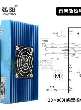 杰美康M数字两相步动器进电机驱2D86057/86电机驱动器WPD雕刻机配