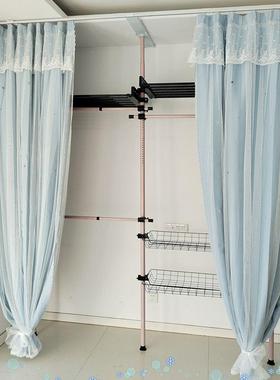 38和地32直简径顶天立道衣架落地立式家用卧室三面全轨易遮光TTM