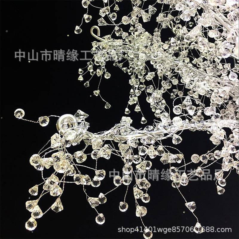 新款树主婚庆道具灯铁艺灯LJB水晶灯彩酒店婚礼桌装饰品路引布置