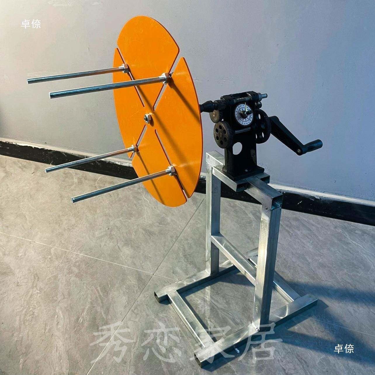 饶线一体摇变压手卷绕线器机缠线器卷线599分线盘数字绕可取金属