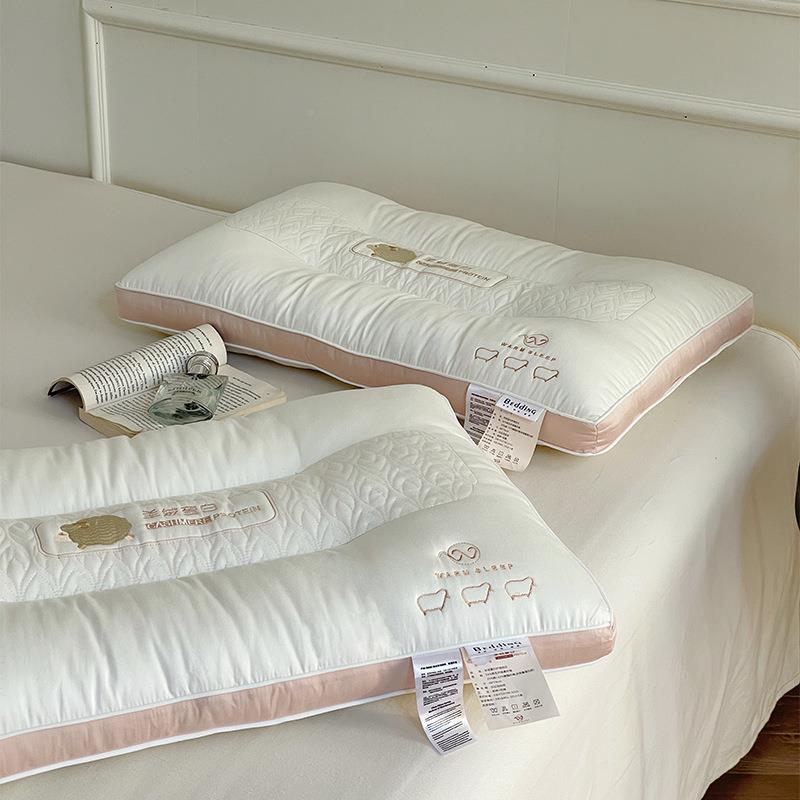 柔软舒用适高端家枕头女款枕芯单个人成护颈枕单双枕85149芯一对