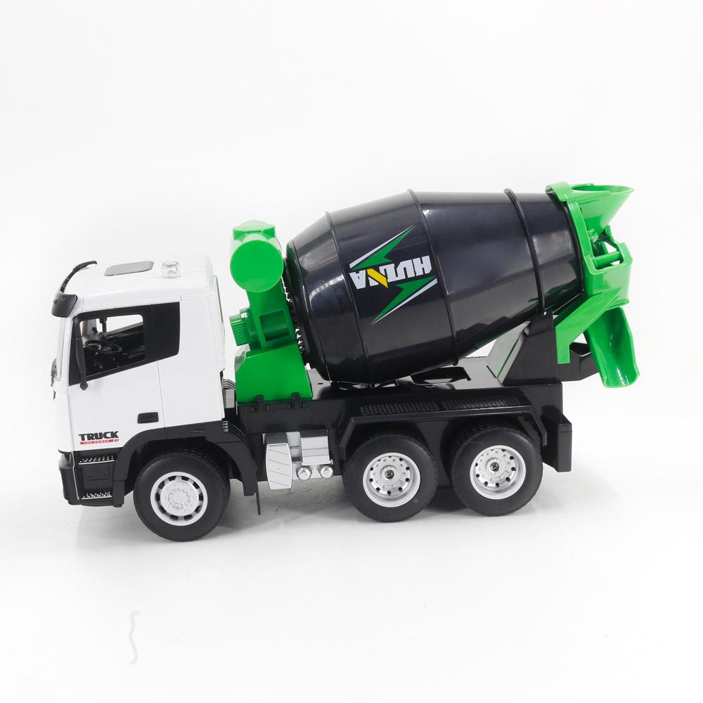 ULZ汇纳1:18通九道遥控搅工程车玩具拌电车动遥控车工程车模型
