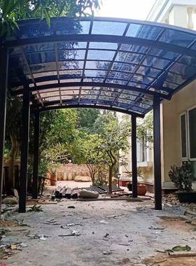 合抱车铝合金车棚停车棚用汽棚停车小区车位户外FRO防晒汽车家遮