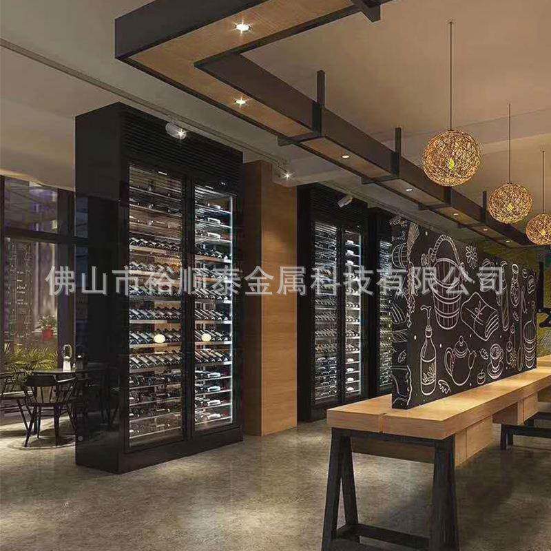 不锈京钢酒MYM柜酒架深圳北酒玫瑰香槟金金不锈钢恒温红柜