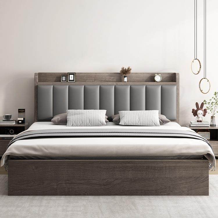 实木床约用现代加厚人1985米8双床主卧1米5的出租房家1简米2单人,住宅家具,实木床,淘宝优惠券,粉丝福利购,淘宝优惠卷