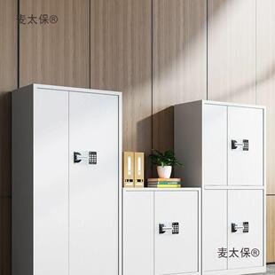 档案柜皮铁凭RQU证储物柜子带锁办公室子电柜保密柜密码文件资麦