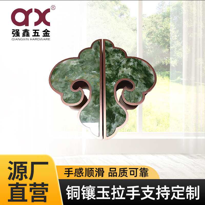 青红古黑色铜铝大拉手仿古复古全铜大门把手铝框推拉门做旧门把手