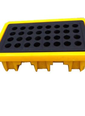 黄色两油桶防泄漏托盘防渗漏栈板底板化学品二次容器100*670*00