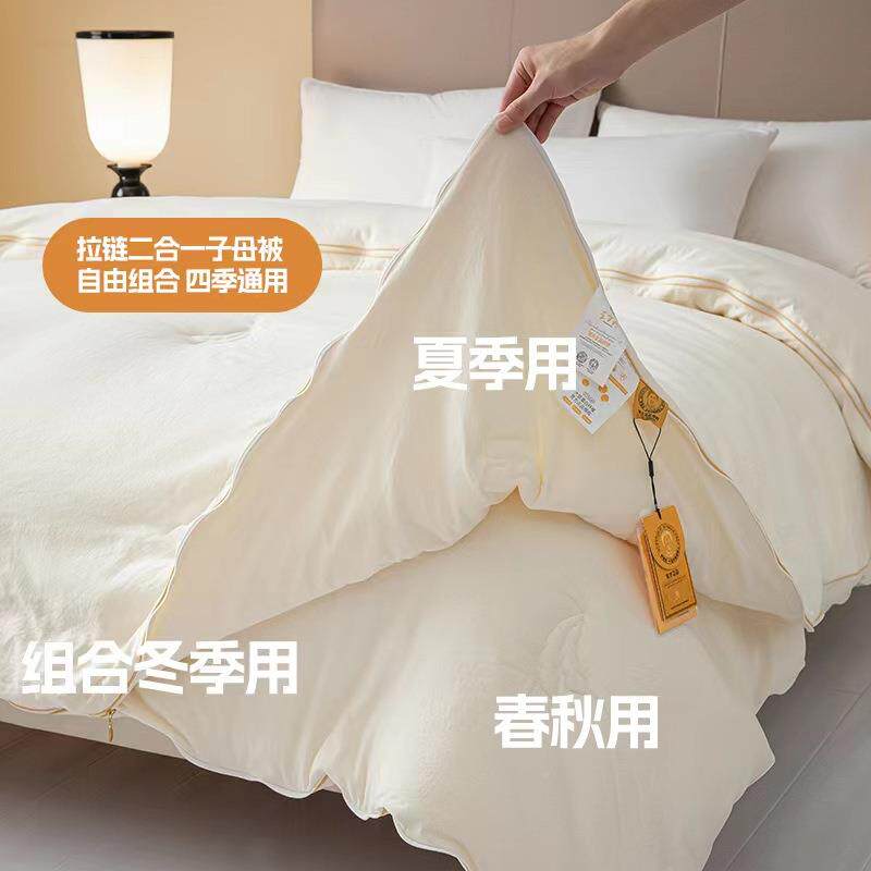 李奇大官纤维被A类母豆婴级CAQ夏被夏凉被豆被春秋大被冬被被芯被