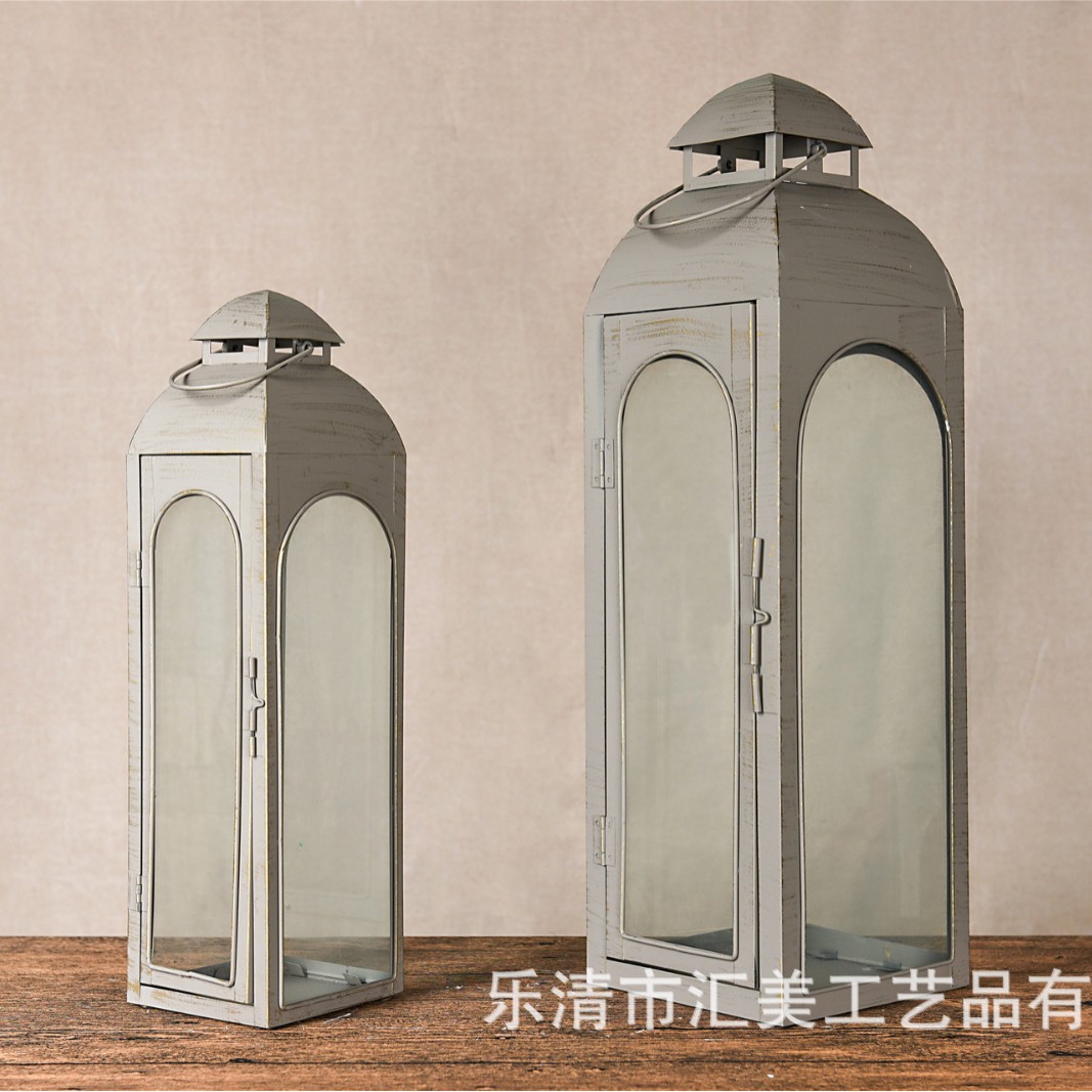 防风烛台蜡烛台座落地风灯家居装饰摆件金属工艺品酥油灯底座油灯