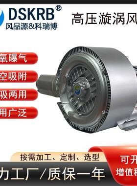 双段三相38漩0V/1双.6K温泉鼓泡高压鼓风RYRW机1600W级涡风机真空