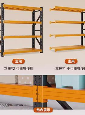 仓ISS超储货架多层置物物架家用收纳架储架市墙快递靠仓库重型铁