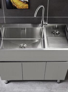 不锈钢台阳洗衣木柜出租房洗46790碗不钢柜一体滚筒锈柜搓衣板实