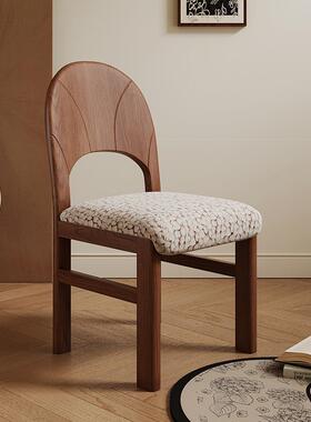 ZRCY210B法式中艺古古UBK风复设计9师餐椅纯实木白蜡木靠背椅术感