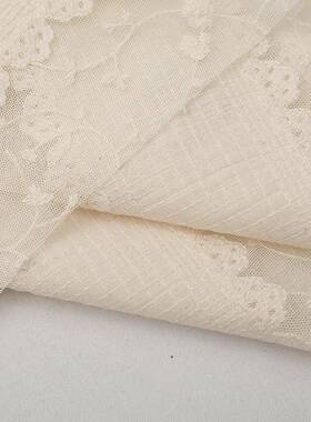 布棉网E21087-A布双刺绣面剪料蕾丝布料布层绣花服装桌布