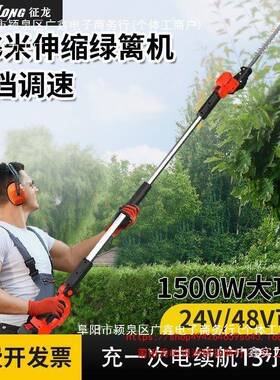 动加伸缩长杆高绿篱修枝剪IAW机园林绿化苗木桂花树修剪枝电机绿