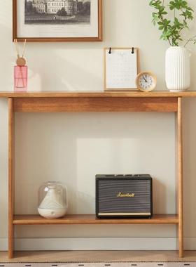 实木关桌入户长条OPG桌门厅物架超窄走廊过置道靠玄墙边几