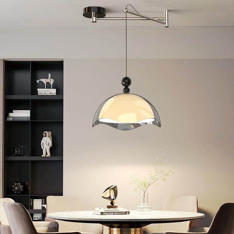 中蛋木248壳臂摇餐厅吊古灯复古胡桃色可移动餐桌吧台灯创意装饰,家装灯饰光源,智能吊灯,淘宝优惠券,粉丝福利购,淘宝优惠卷