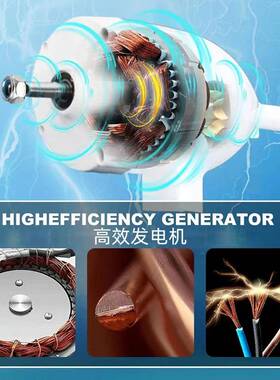欧盟30p00带风车涡W轮发电机发电机能3KW12V24VMpt3000w12v充电控