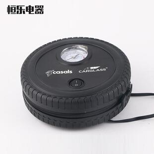 12V迷你便式电动轮空胎充气机自动气压缩轮机泵汽携车轮780胎胎充