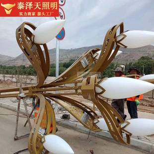 中灯华灯路灯灯罩景观67米8GKX米9米10米1外2米户灯广场庭院玉米