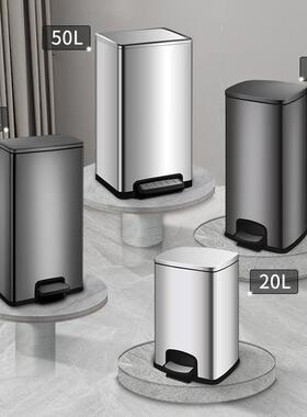 桶相传厨生房垃圾桶家用不锈钢50182踏大容桶量带盖脚踩商用脚客
