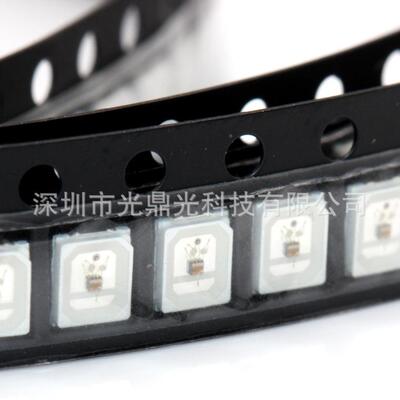 28闪5RGB快闪慢闪32835内置IC全彩led灯TMW2珠835三色红绿蓝自贴