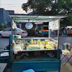 电动摆咨询客服摊三车轮流车动小吃户外架子多功能遮阳餐夜市冰粉