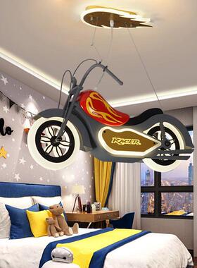 摩托机械哈雷21846机车儿童房吊灯学生焰儿童适合年时尚火轻卧室