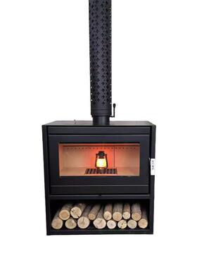 复古欧真火式壁燃木柴自火取47555暖炉民宿别墅炉农村建房装饰家