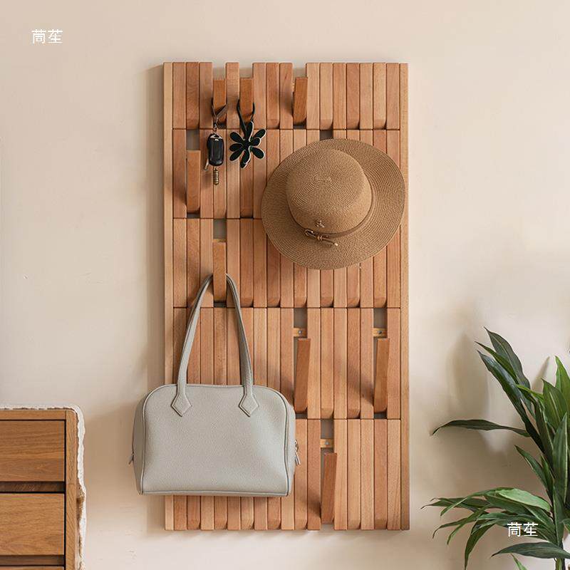 钢琴式挂衣架电表箱遮挡挂衣无品牌/架墙上壁榉挂木玄键挂关衣区