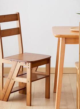 可叠凳子创意室b021楠内折两用梯凳家用爬椅高折叠板凳多功能子竹