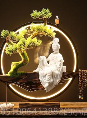 正品覆古中式玄陶瓷工品白瓷观音菩萨自观音佛像家在用关供奉摆艺