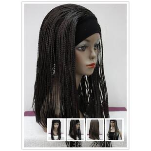 正品假发小辫以直接戴与梯度嘻流行歌手舞蹈欧美表演直播逼真的脏