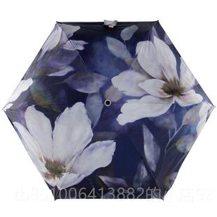 正品宏达太阳伞迷携你伞超便轻乙烯基式紧凑榈型雨或光口袋伞棕伞