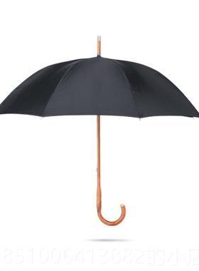 正品SUNSMYHOME?olid一体式枫木雨伞长柄伞复商古务英伦高端晴男