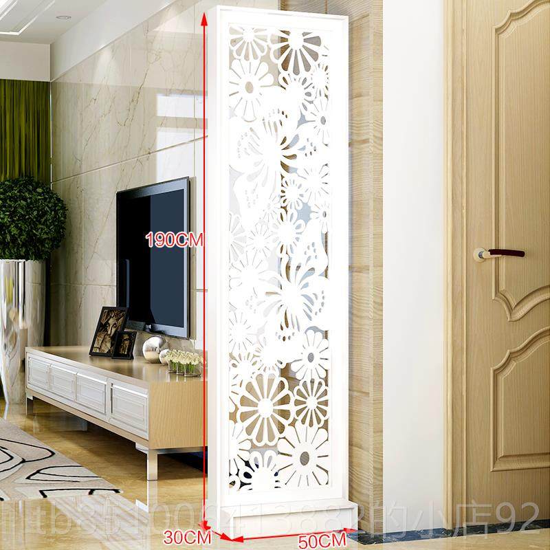 高档简约易现房代时玄尚屏风创意隔断装饰柜简客厅间双面移动门厅