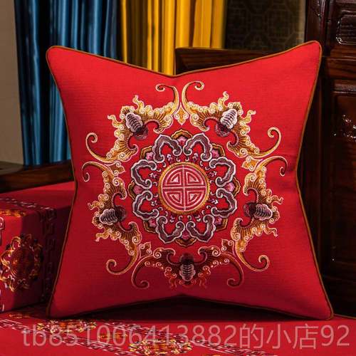 高档红木沙发汉垫棉麻罗床垫椅垫经定制实木沙典发垫加厚海绵乳胶