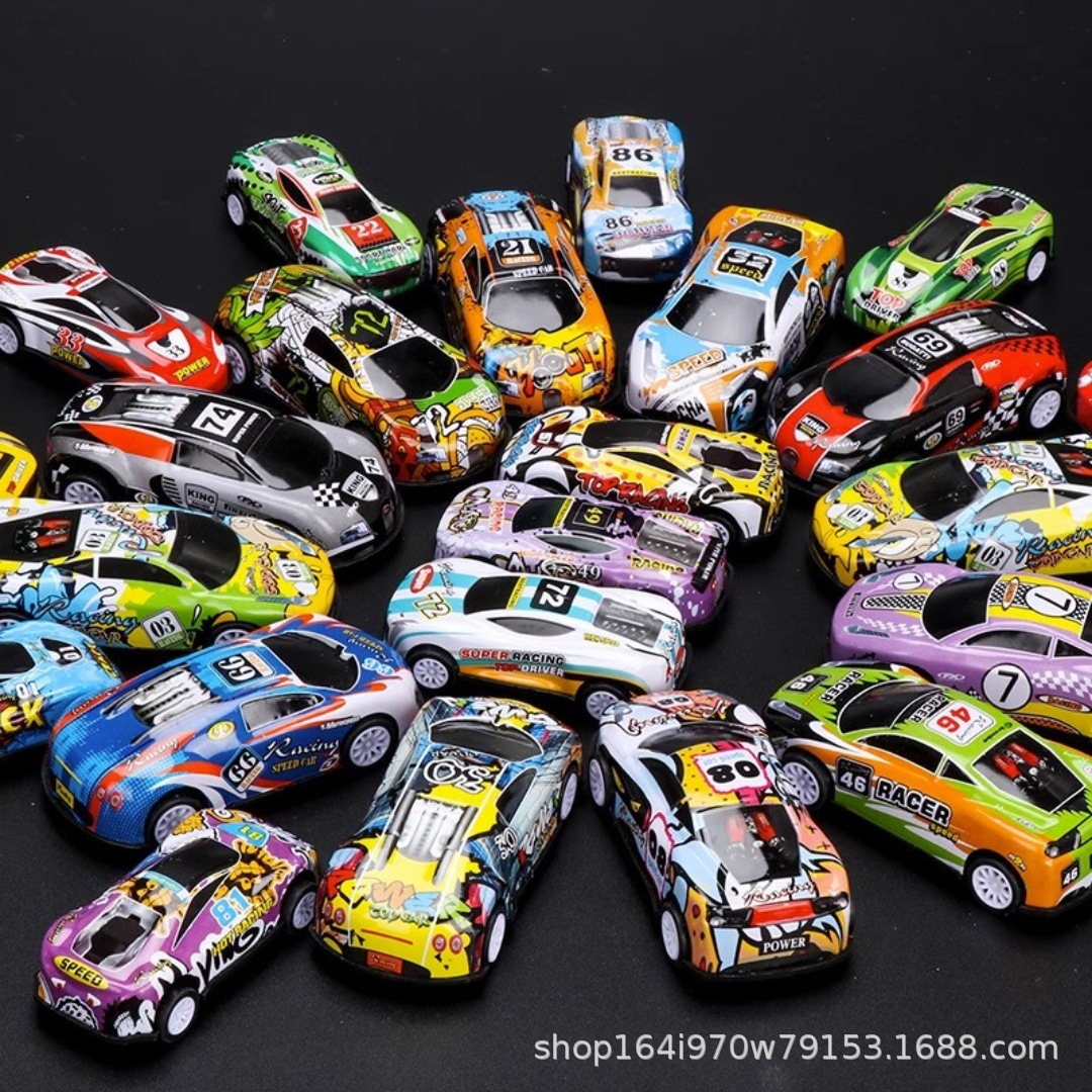 儿童合金回力赛车玩具套装