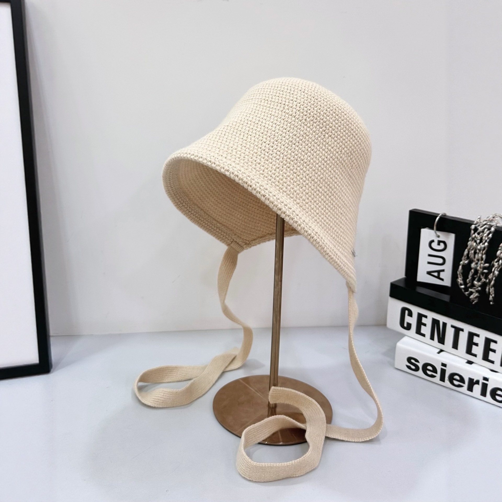 早秋新款针织渔夫帽显脸小