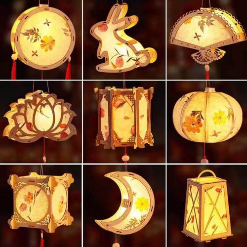 儿童手工发光灯笼材料包