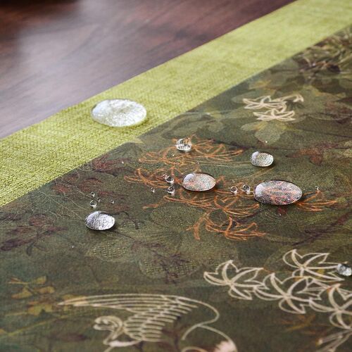 复古防水仿云纱茶席双面中式禅意茶桌旗茶垫布轻奢茶台茶几布桌布